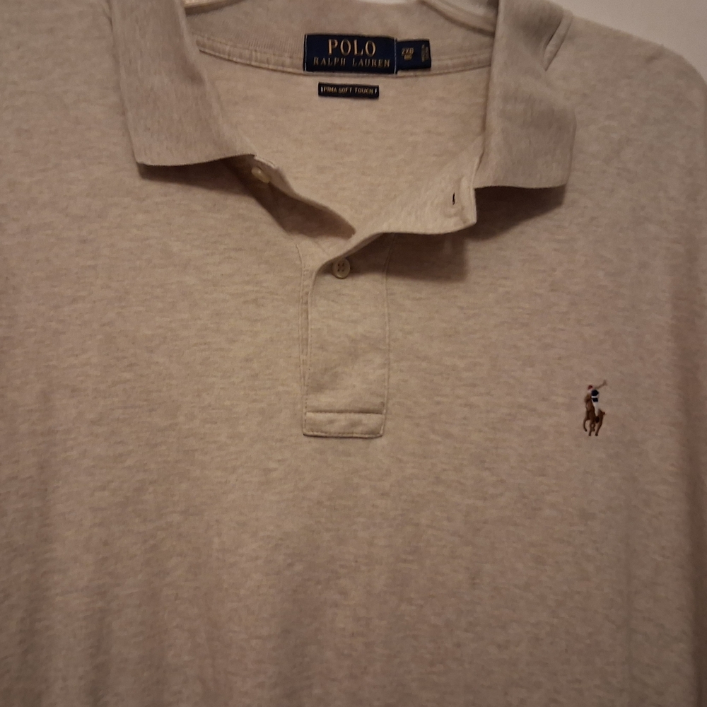 Polo by Ralph Lauren Light Gray Men's Classic Polo with Embroidered Pony